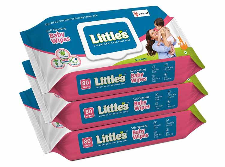 Little's Soft Cleansing Baby Wipes Lid