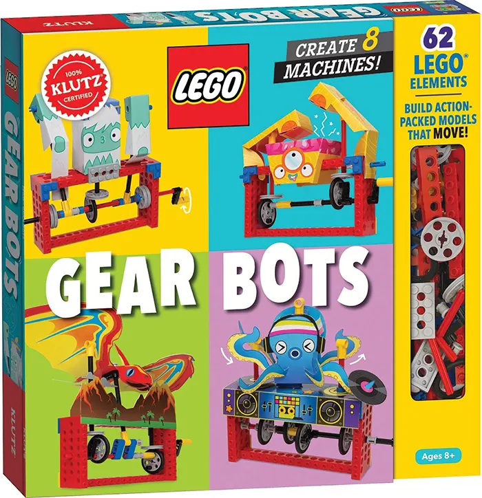Klutz Lego Gear Bots Science-STEM Activity Kit for 8-12 year