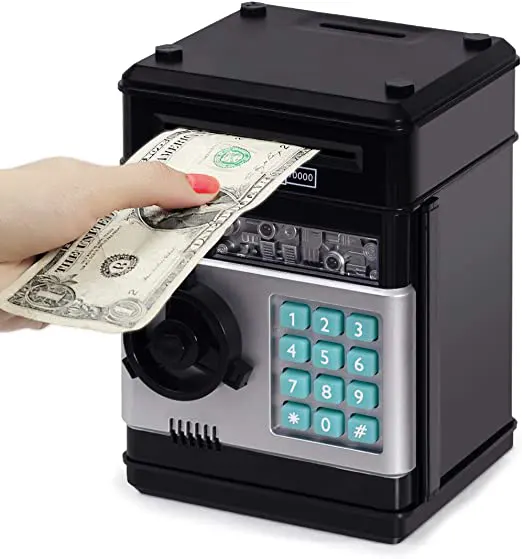 Refasy Piggy Bank Cash Coin Can ATM Bank Electronic Coin Money Bank for Kids--Hot Gift
