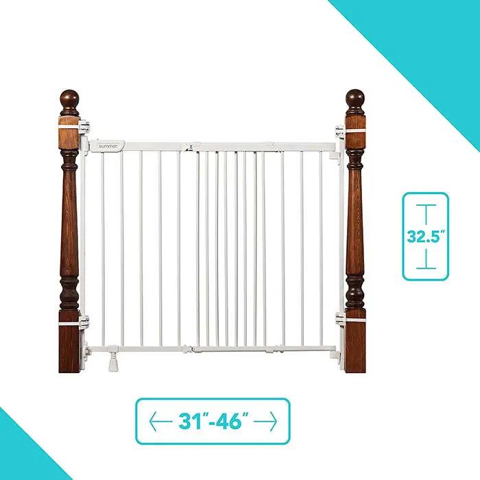 Summer Metal Banister and Stair Safety Baby Gate