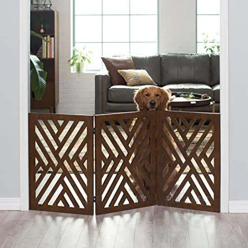 Sylvan Artistry Wooden Freestanding Fold-able Safety Gate