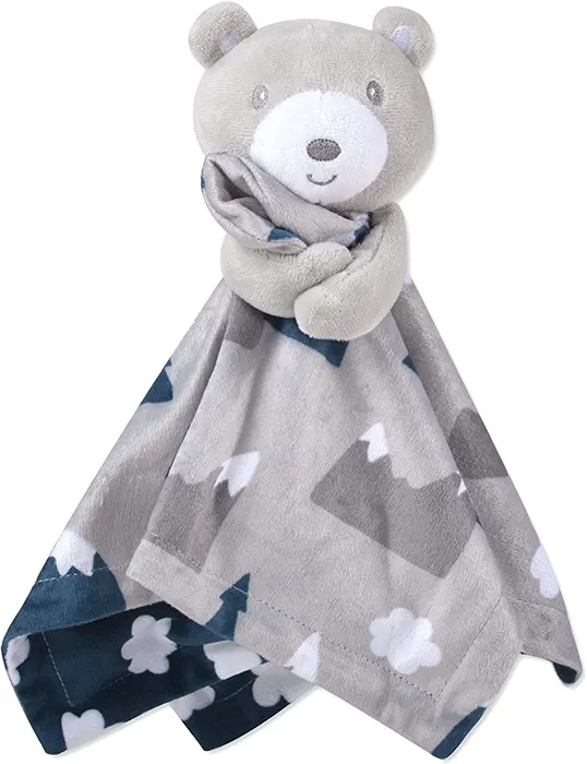 Minky Animal Snuggler Lovey Blanket for Kids
