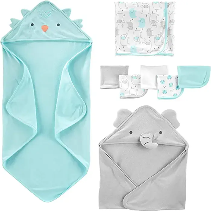 Simple Joys by Carter’s Unisex Babies’ 8-Piece Towel and Washcloth Set
