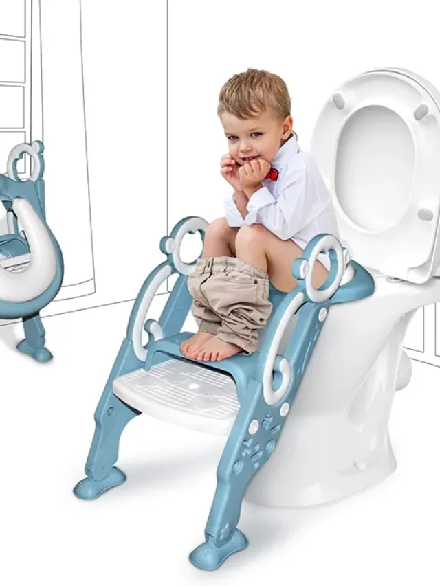 GrowthPic Toddler Toilet Seat with Step Stool Ladder