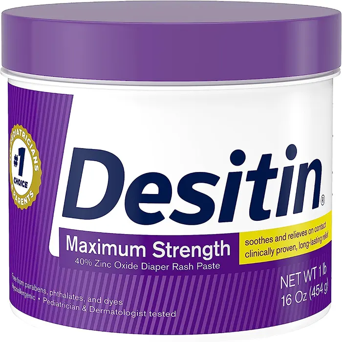 Desitin Maximum Strength Baby Diaper Rash Cream 40 percent zinc