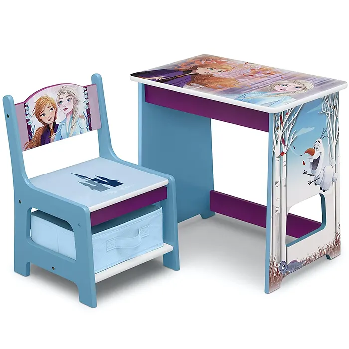 Disney Frozen Kids Wood Art Desk and Chair Set
