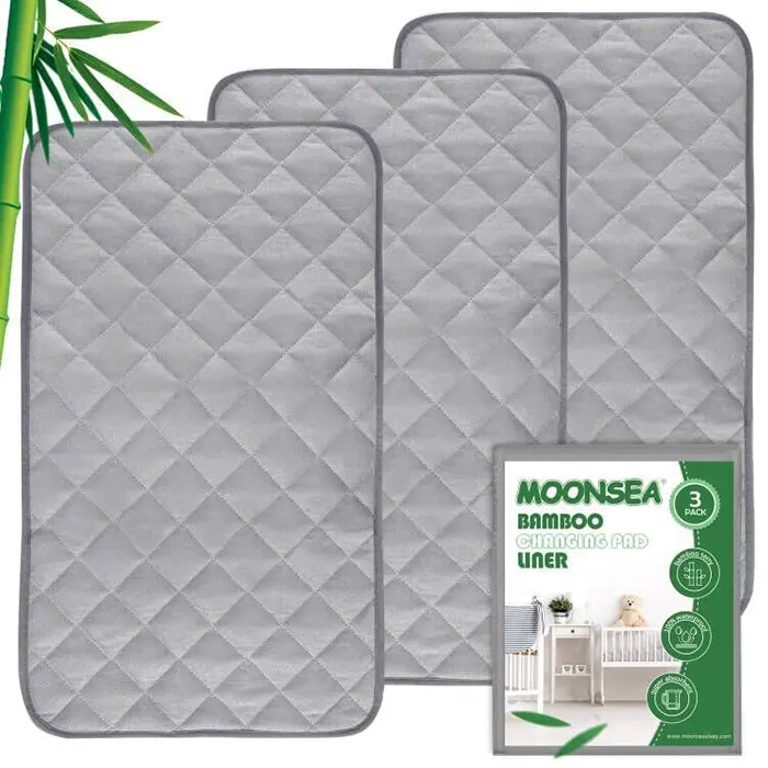 Moonsea Bamboo Diaper Changing Pad Liners