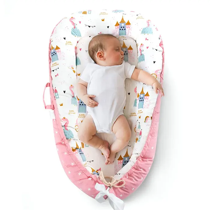 Hiseeme Baby Lounger - Baby Nest, Premium Breathable Natural