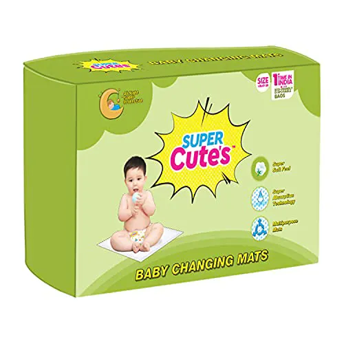 Super Cute’s Premium Disposable Changing Mats - Soft, Absorbent, and Convenient