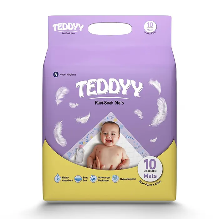 TEDDYY Baby Disposable Rapi-Soak Mats - Ultimate Protection and Comfort