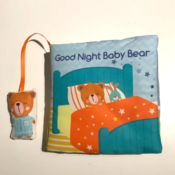 Teddy Soft Baby Book Activity Quiet Cloth Books Developmental Toys