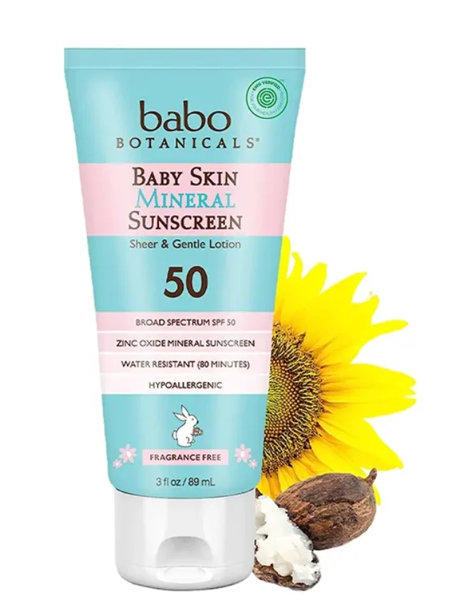 Babo Botanicals Baby Skin Mineral Sunscreen Lotion SPF 50