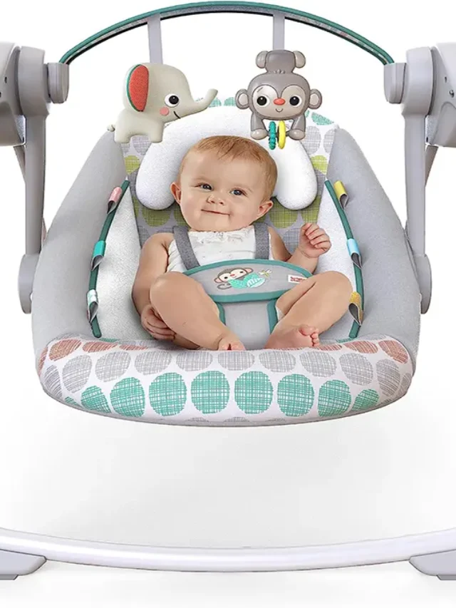 Bright Starts Portable Automatic 6-Speed Baby Swing