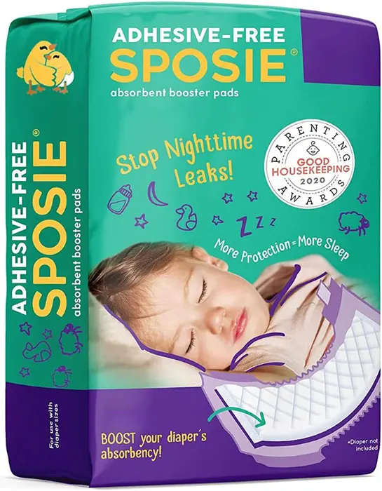 Elevate Nighttime Comfort with Sposie Diaper Booster Pads