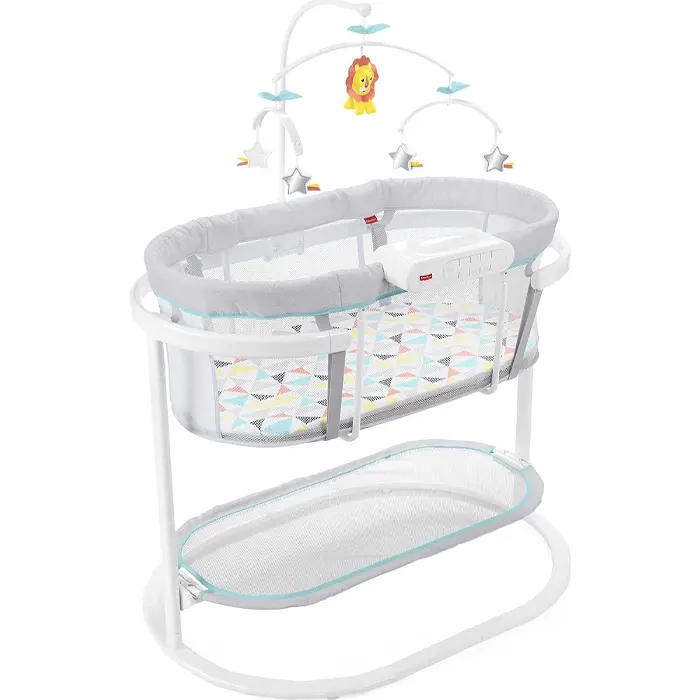 Fisher-Price Baby Bedside Sleeper Soothing Motions Bassinet